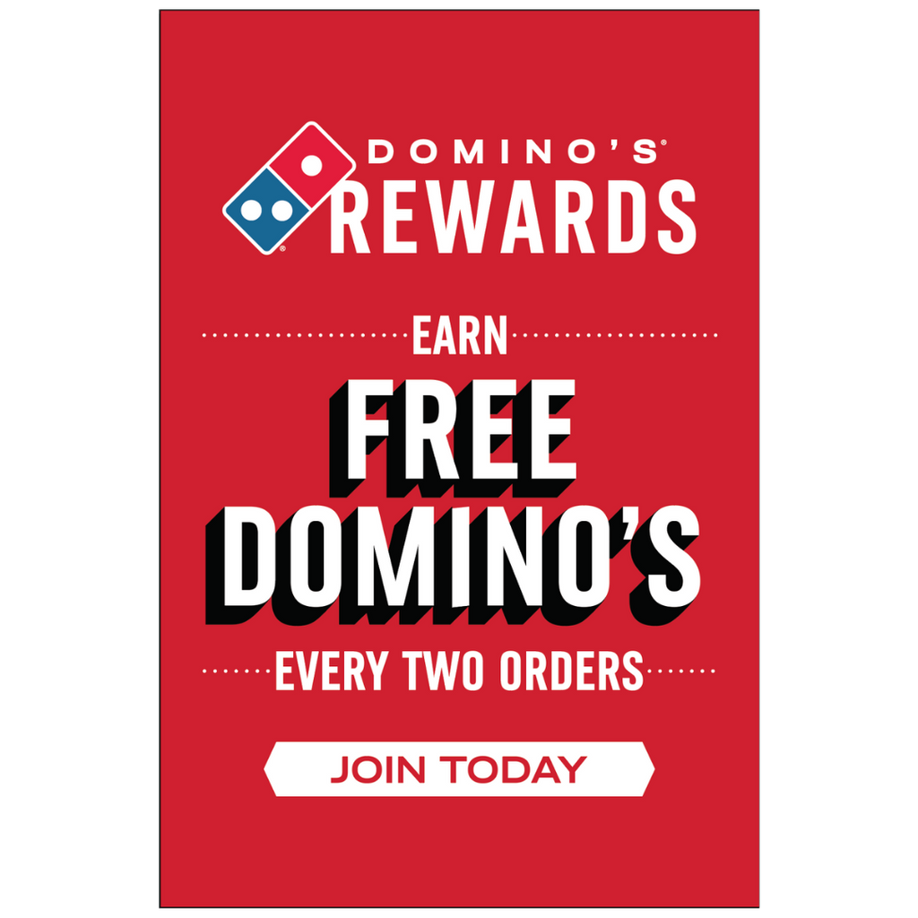 "Domino's Rewards" Window Cling