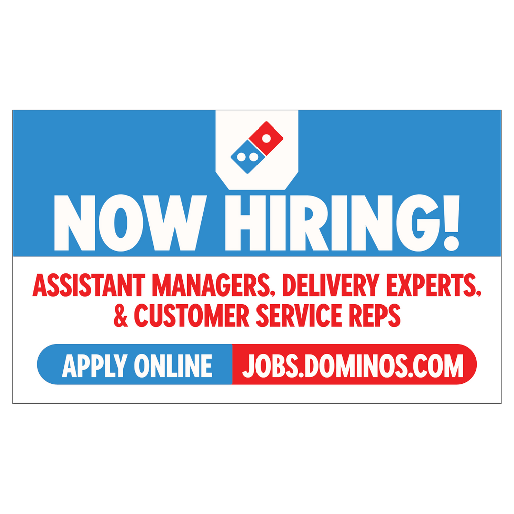 Now Hiring - Blue Top - Banner