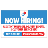 Now Hiring - Blue Top - Banner