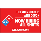 "Now Hiring All Shifts" Banner
