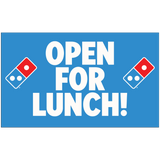 "Open For Lunch" Banner