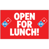 "Open For Lunch" Banner