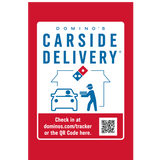 Carside Delivery with QR Code - Parking Lot Pole Signs - 12 x 18