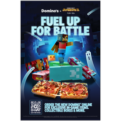 Domino's X Minecraft - Window Graphic