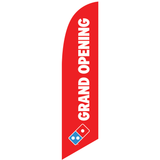 One-Sided Feather Angled "Grand Opening" Flag