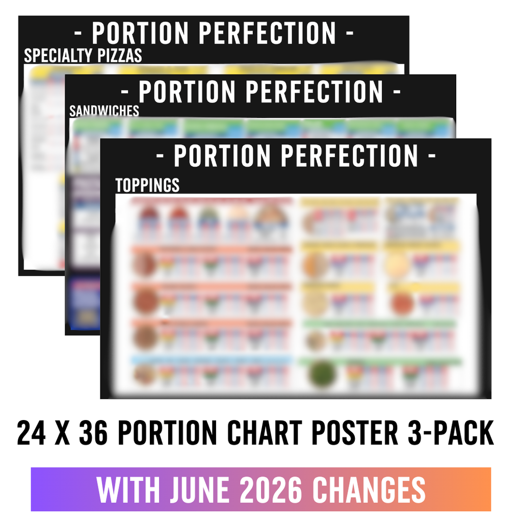 24" x 18" Portion Chart Poster Pack
