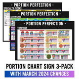 24" x 36" Portion Chart Sign Pack