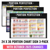 24" x 36" Portion Chart Sign Pack