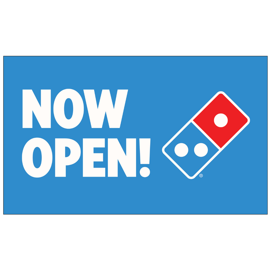 "Now Open" Banner