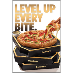 Level Up Every Bite - Window Graphic