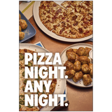 Pizza Night Any Night - Window Graphic