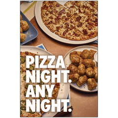 Pizza Night Any Night - Window Graphic