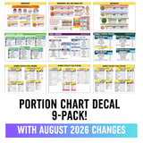 Portion Chart 9-Piece Pack
