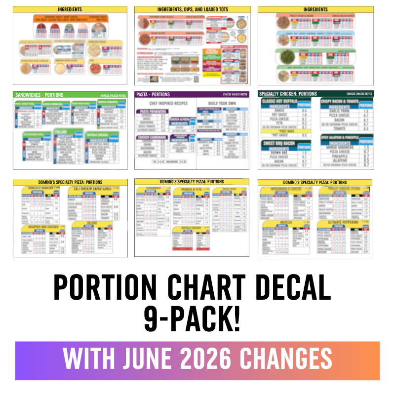 Portion Chart 9-Piece Pack