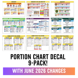 Portion Chart 9-Piece Pack