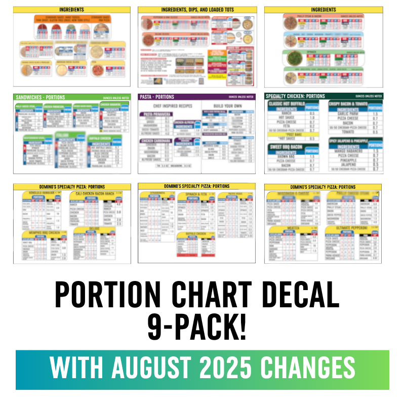 Portion Chart 9-Piece Pack
