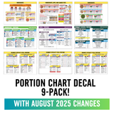 Portion Chart 9-Piece Pack