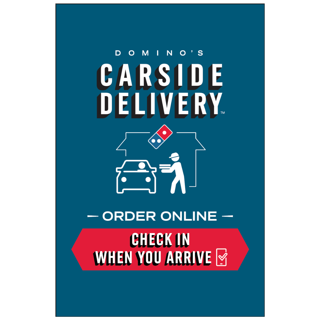 "Carside Delivery" Window Cling