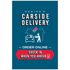 "Carside Delivery" Window Cling - MESH