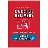 "Carside Delivery" Window Cling
