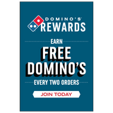 "Domino's Rewards" Window Cling