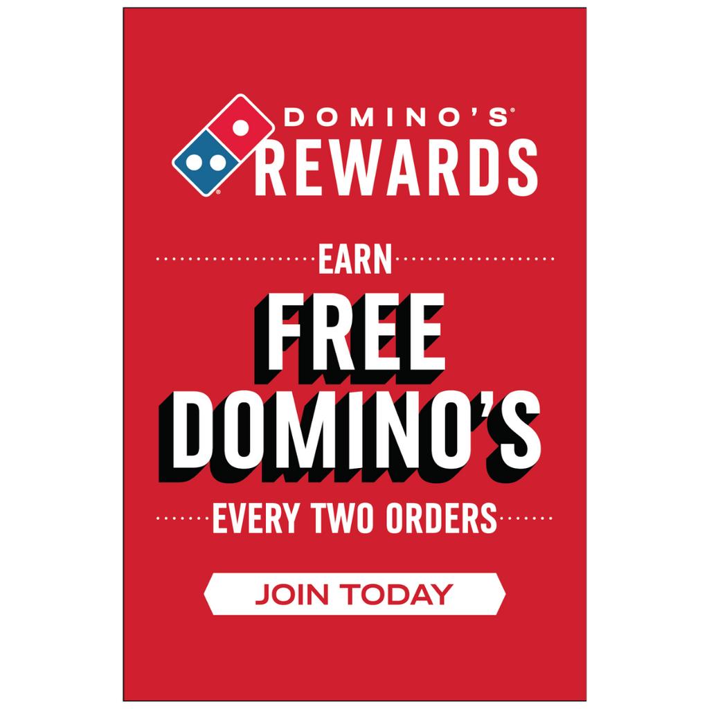 "Domino's Rewards" Window Cling - MESH