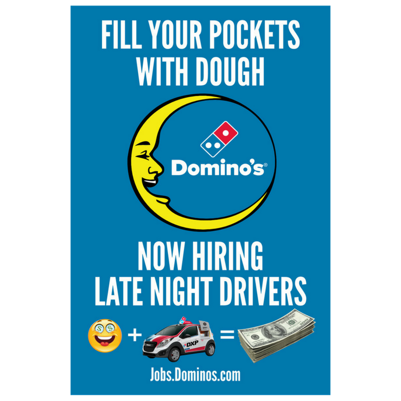 "Fill Your Pockets With Dough" Window Cling - MESH