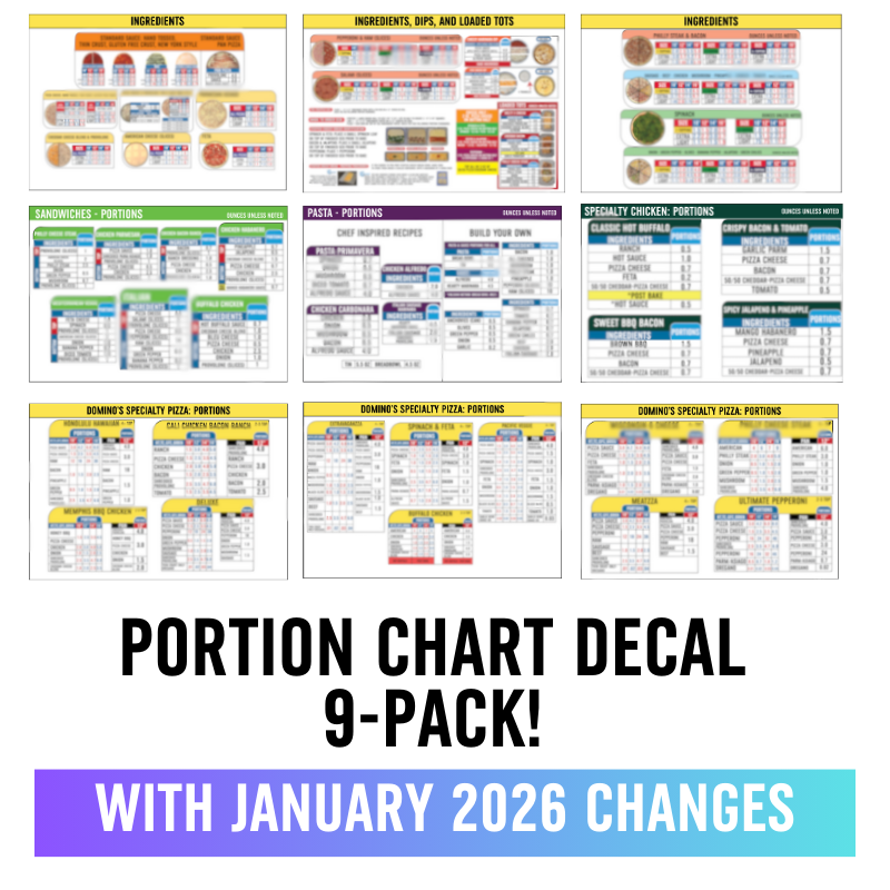Portion Chart 9-Piece Pack