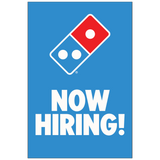 "Now Hiring" Window Cling