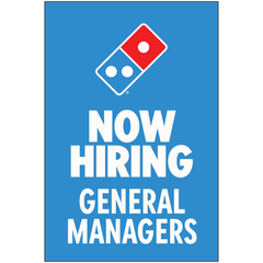 Now Hiring General Managers - Window Graphic