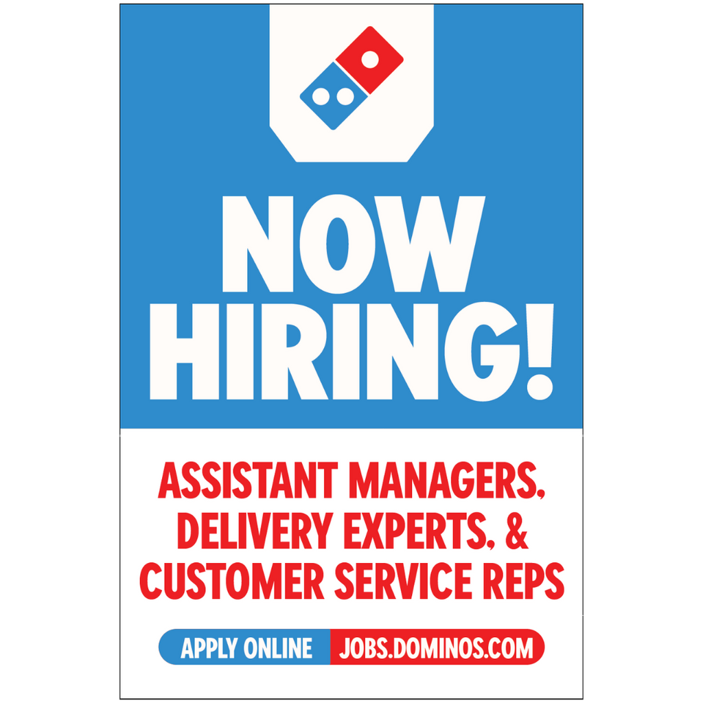 Now Hiring - Managers, Drivers, and CSR Reps - Window Graphic