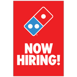 "Now Hiring" Window Cling