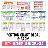 Portion Chart 9-Piece Pack