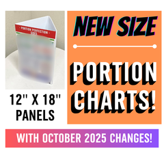 3-Sided Portion Chart - 12" x 18"