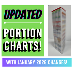 3-SIDED PORTION CHART - 9" X 27"