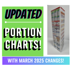 3-SIDED PORTION CHART - 9" X 27"