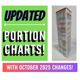 3-SIDED PORTION CHART - 9" X 27"