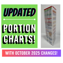 3-SIDED PORTION CHART - 9" X 27"