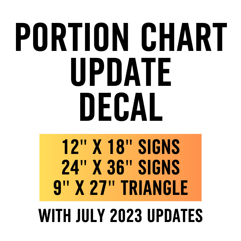 July 2023 - Portion Chart Correction Decals