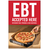 EBT Window Graphic - Red - 1 Pizza