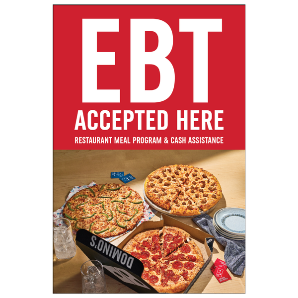 EBT Window Graphic - Red - 3 Pizzas | DDDomino's