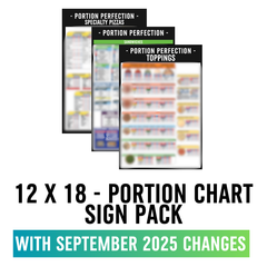 12 x 18 - Portion Chart Sign Pack