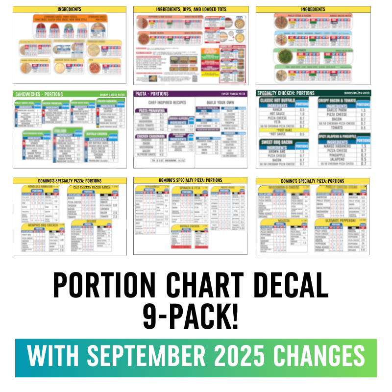 Portion Chart 9-Piece Pack