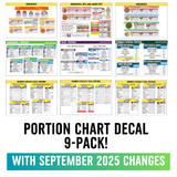 Portion Chart 9-Piece Pack