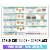 Table Cut Guide - Coroplast