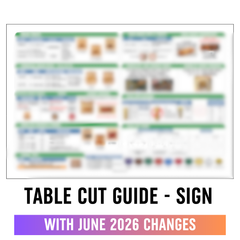 Table Cut Guide - Coroplast