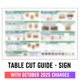 Table Cut Guide - Coroplast