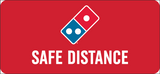 Floorboard Safe Distance Decal 10-Pack