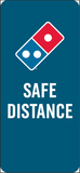 Floorboard Safe Distance Decal 20-Pack