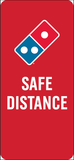 Floorboard Safe Distance Decal 5-Pack